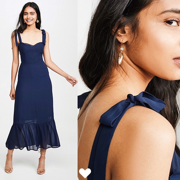 Reformation | NWT Nikita Dress US 6 Blue - Picture 3 of 5